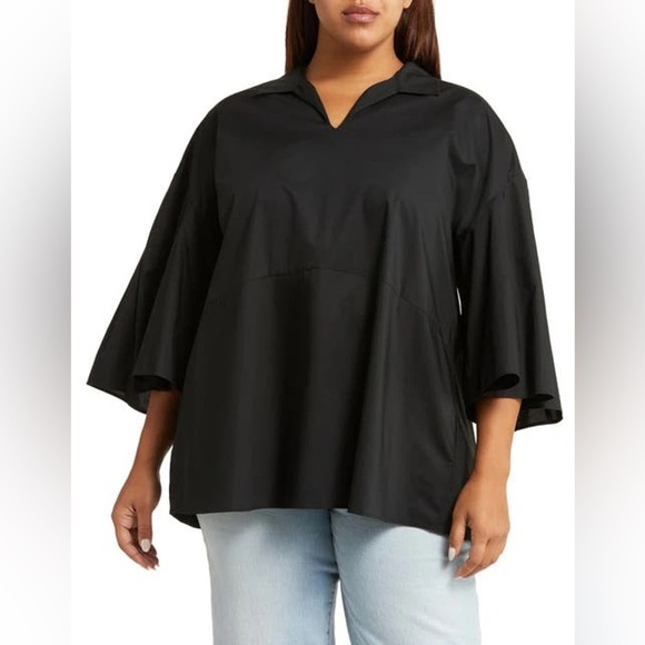 Harshman | Maureen Tunic Blouse in Black size 2x NWT - Picture 1 of 2
